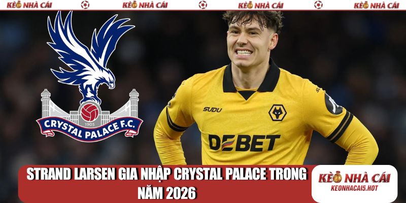 Strand Larsen gia nhập Crystal Palace trong năm 2026